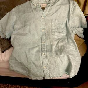 Billy Reid Blue Casual Button Down Shirt